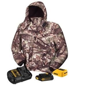 Camo heated hunting jacket